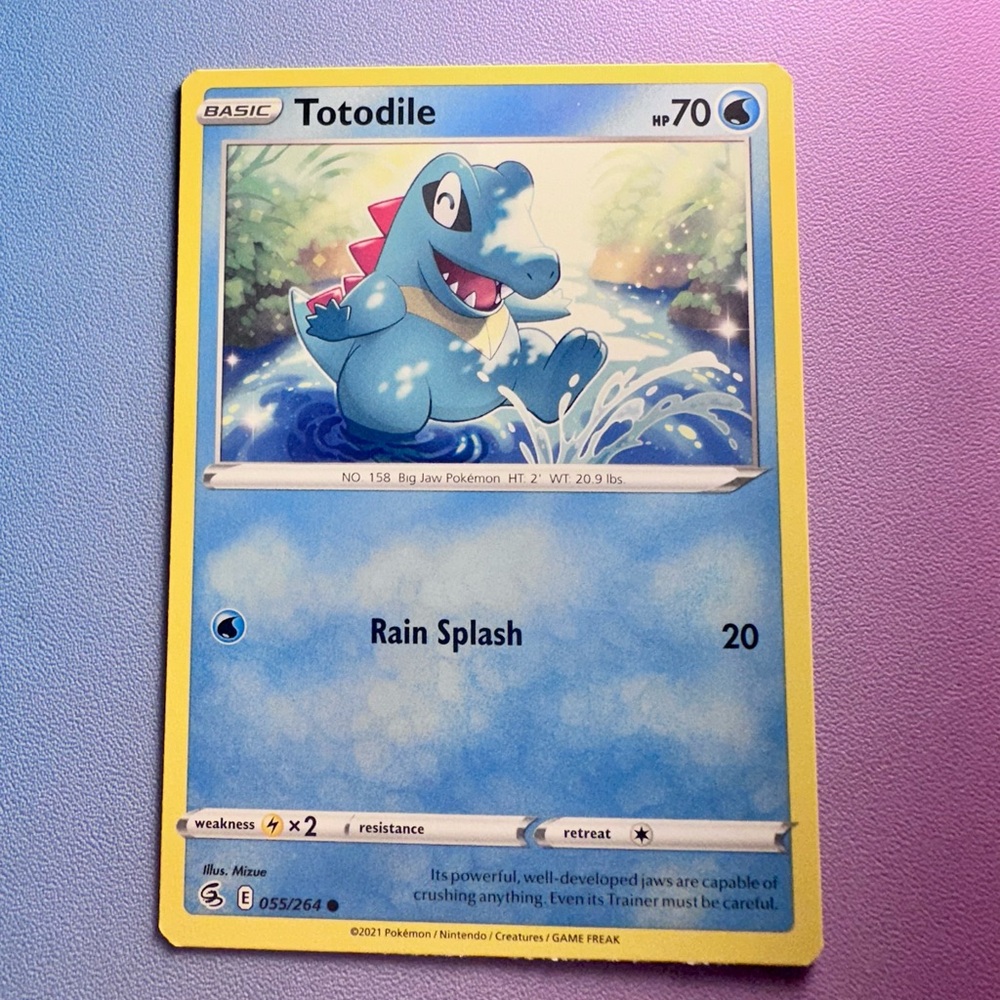totodile - 055/264 (common) — pokemon: fusion strike